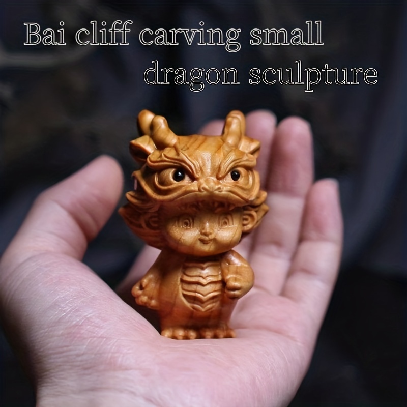 Small Dragon Hand Carved Figure