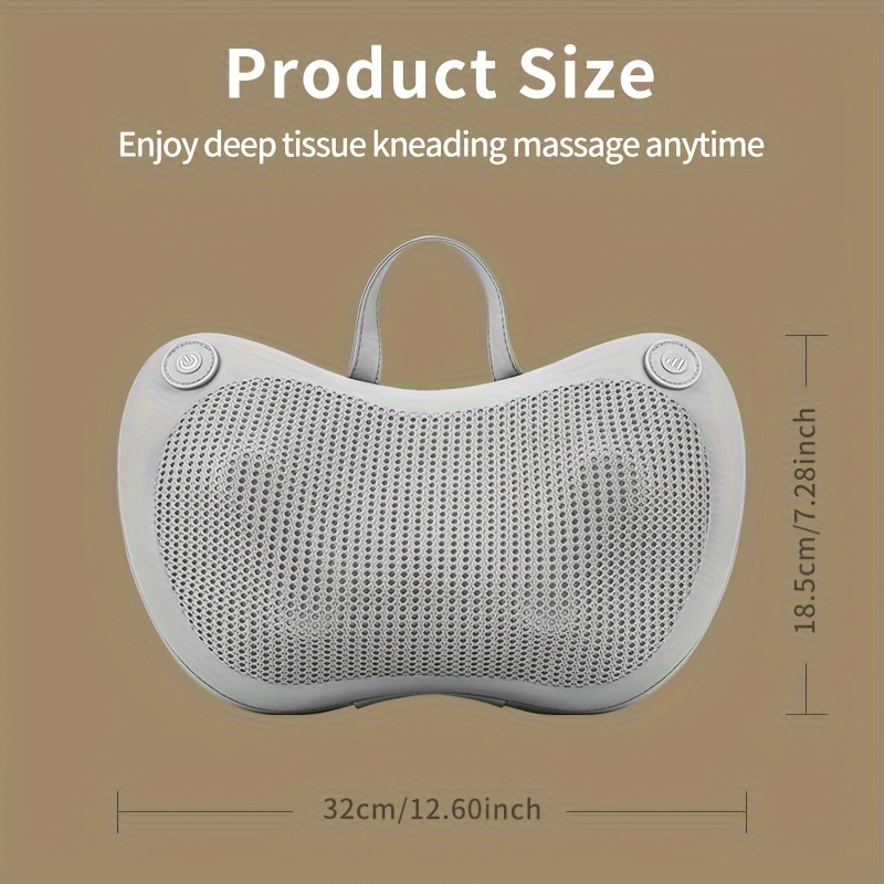 Shiatsu Neck and Back Massager with Soothing Heat - Deep Tissue 3D Kneading  Massage Pillow, 1 pc - Kroger