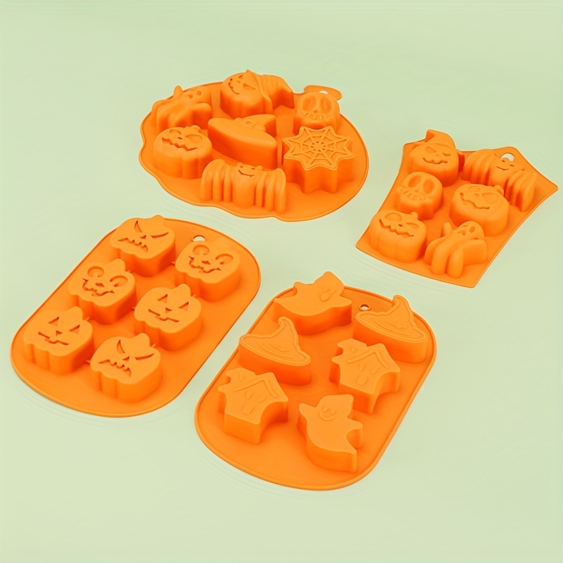 Halloween Silicone Chocolate Candy Mold, Pumpkin Ghost Shape Non-stick Food  Grade Silicon Molds For Fat Bombs Chocolate Jelly Mini Hard Candy Cake  Decoration - Temu Japan