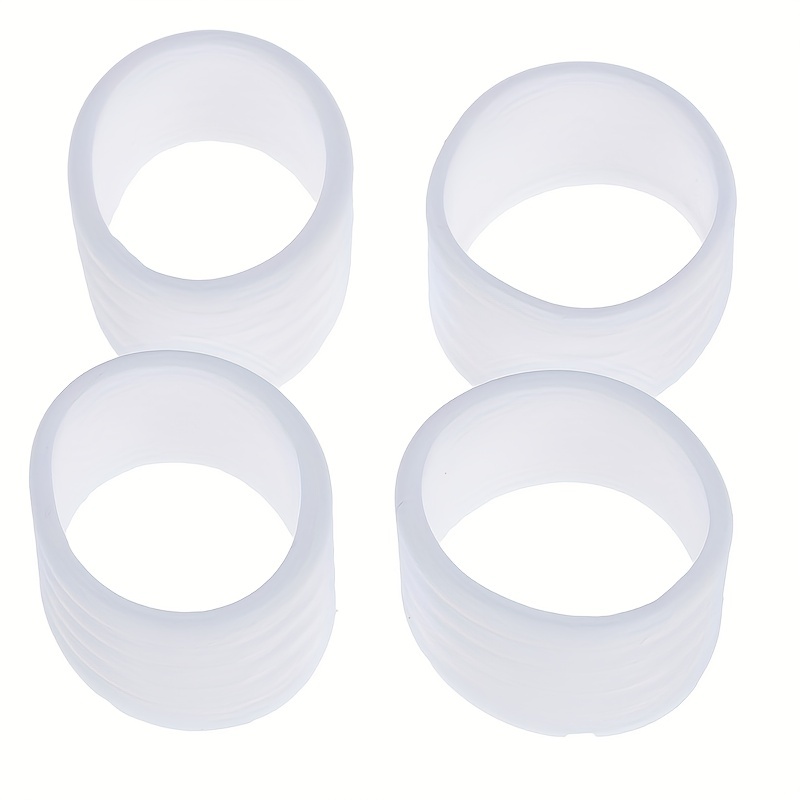 4pcs Tennis Racket Rubber Ring Grips - Stretchable Rubber Ring