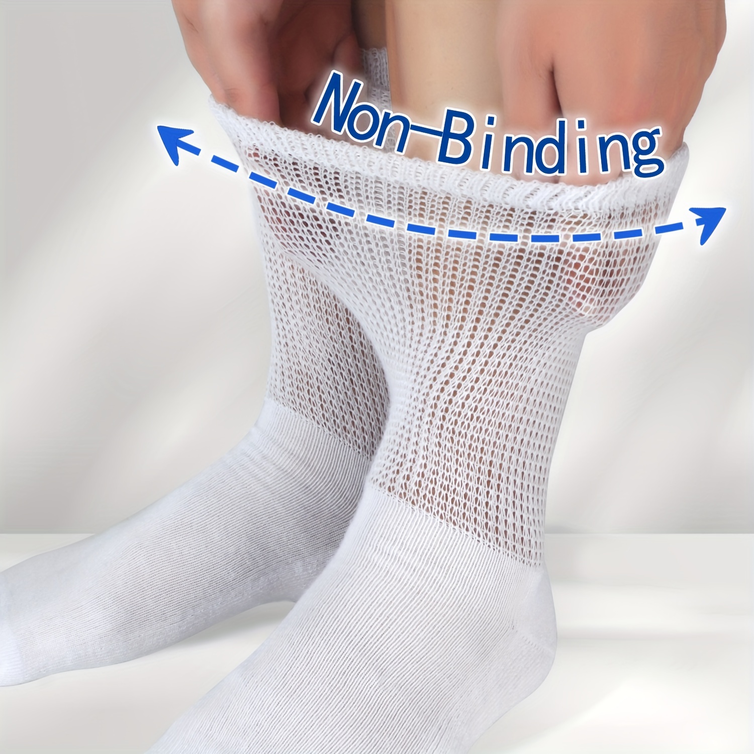 Calcetines sin costuras para diabéticos