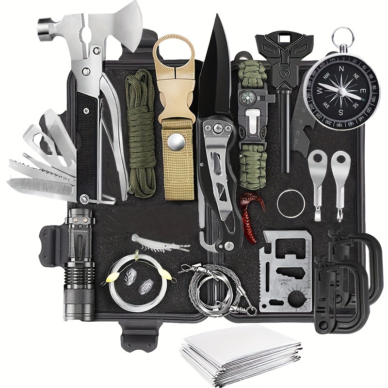 33 In 1 Survival Kit For Outdoor Adventures And Emergencies, High-quality  & Affordable