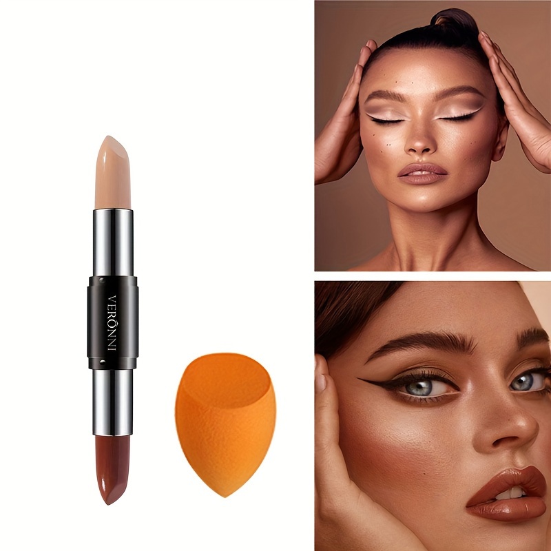 Double Head Highlight Contour Stick Facial Repair Bronzer Concealer  Highlighting Shade Stick 2 In 1 Body Makeup Shading Stick
