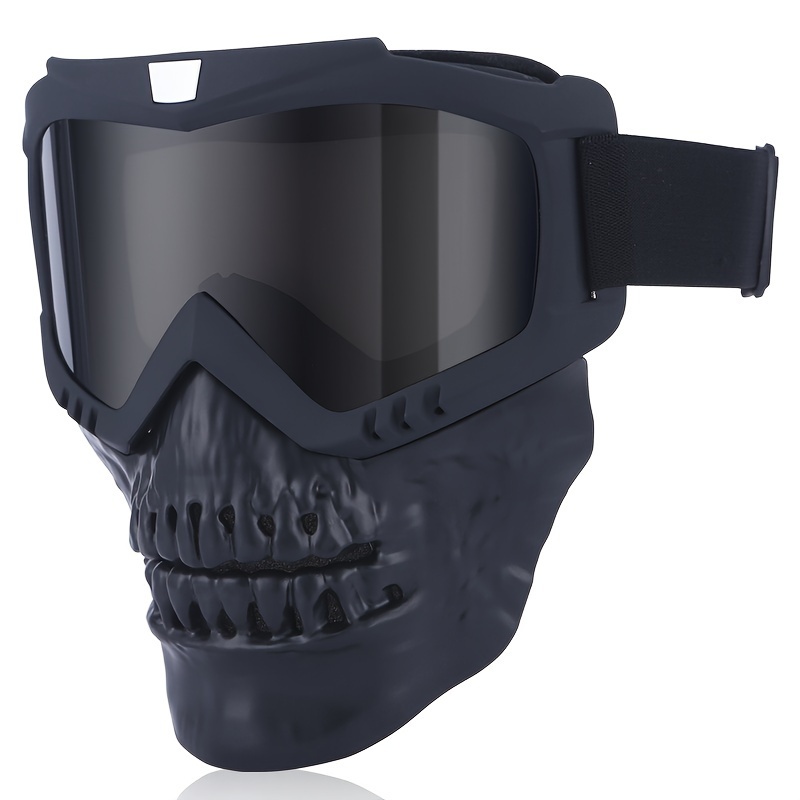 Lunettes de moto Masque-lunettes de moto avec masque détachable