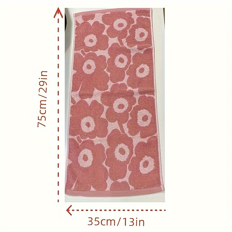 Flower Pattern Towel Set Soft Hand Towel Bath - Temu