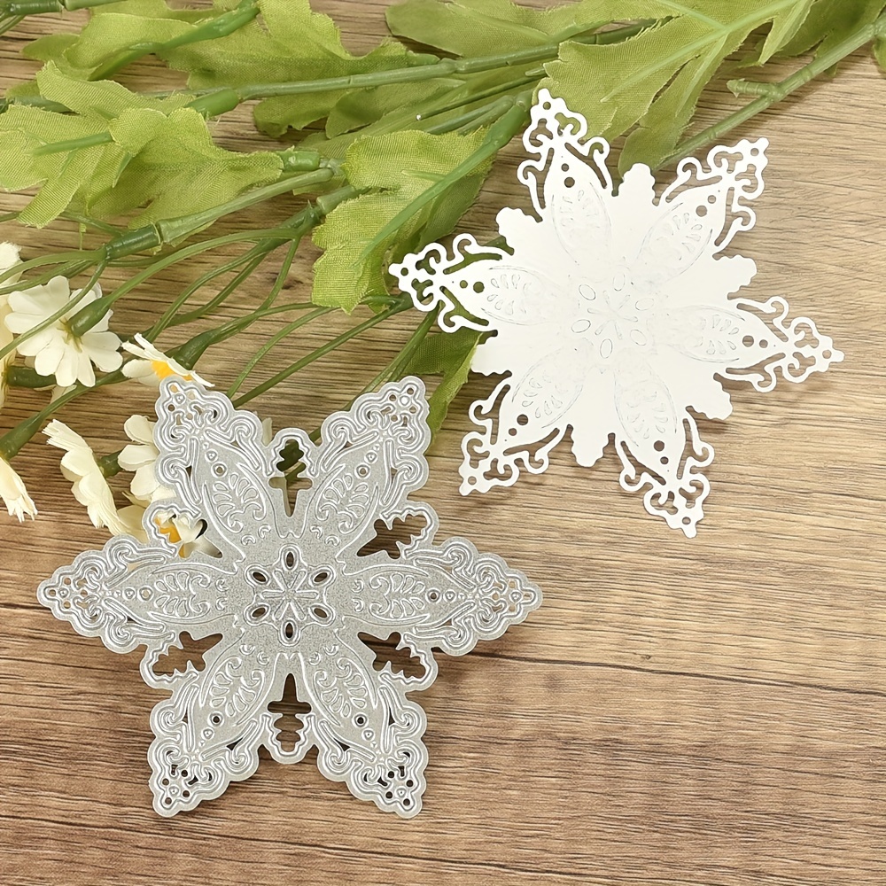 1pc Grande Fiocco Di Neve Di Natale In Metallo Taglio Fustella Per Fai Da  Te Rilievo E Carte Di Carta, Decorativo Scrapbook Journal Craft Supplies