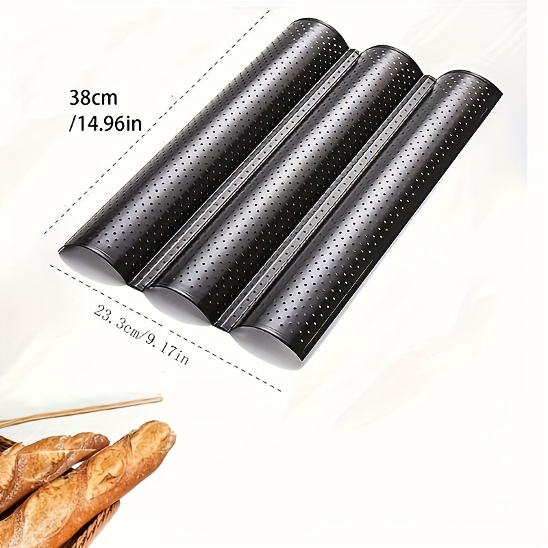 Carbon Steel Baguette Pan Nonstick French Bread Baking Pan - Temu