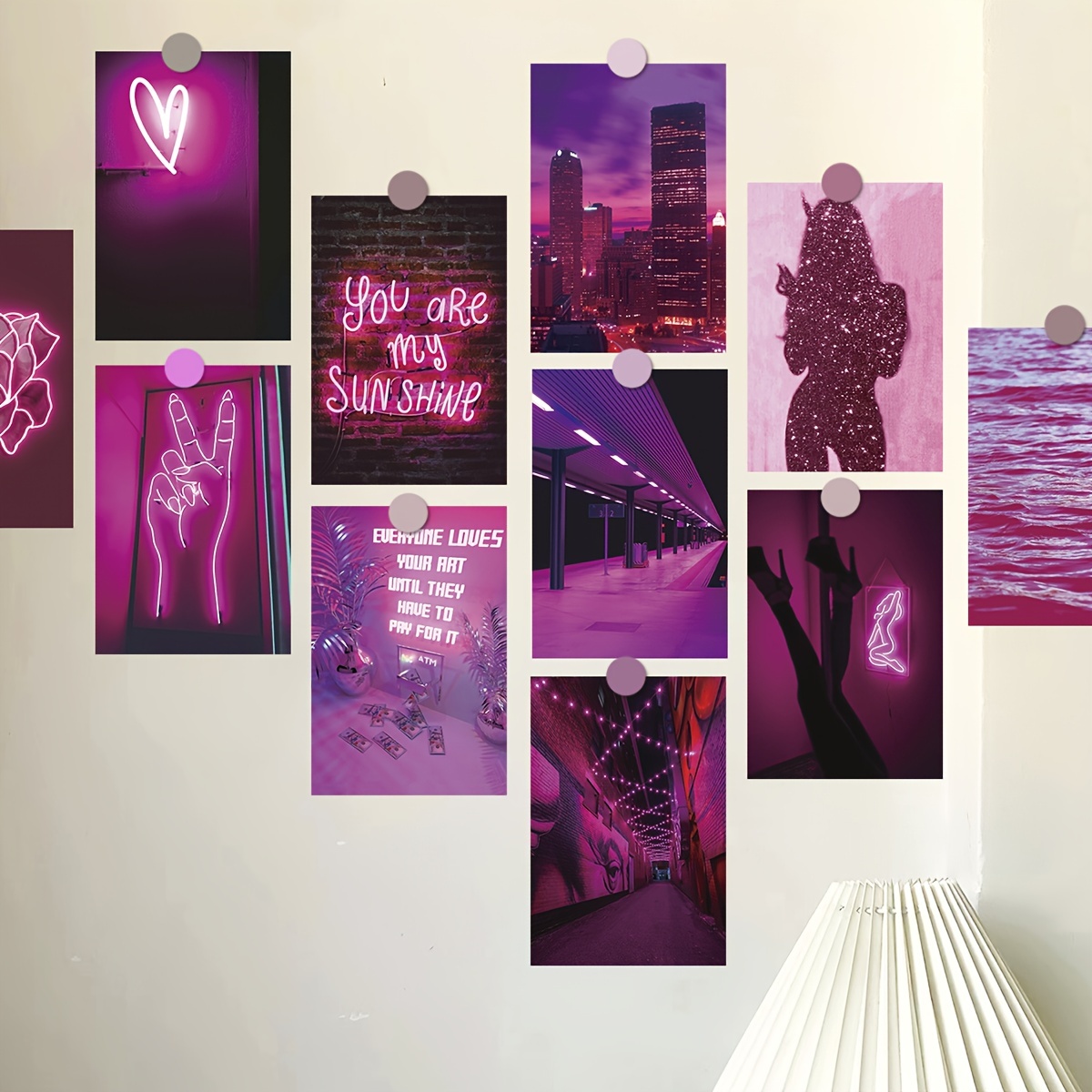 Neon Colour Music Rave Art Wall Murals Wallpaper Decals Prints Decor I –  IDecoRoom