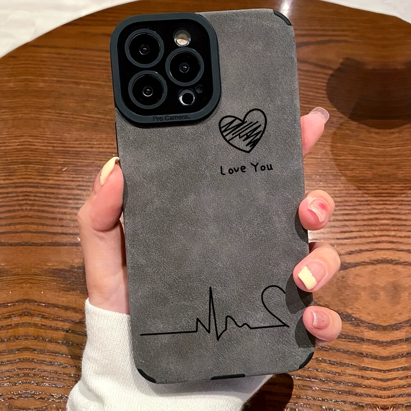 TEMU Premium Feeling Heartbeat Case Dirty Resistant Suitable