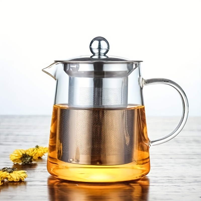 Glass Tea Pitcher with Lid - Tea Infuser Pitcher