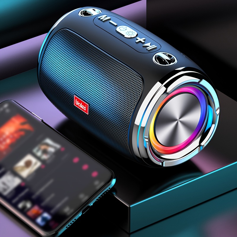 

Wireless Speaker - Ultra-portable With Heavy Bass And Vibrant Lights - Outdoor Parties And Indoor