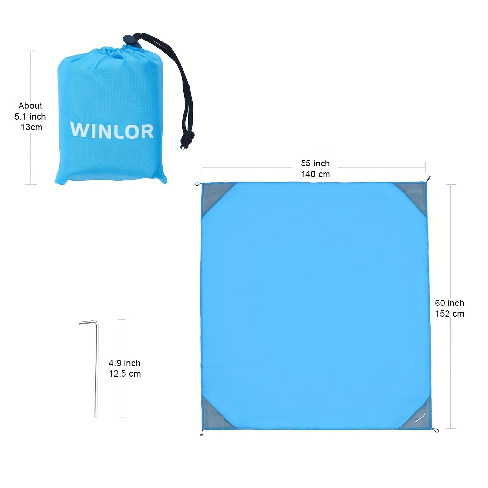 Sandproof Beach Picnic Mat Portable Pocket Mat