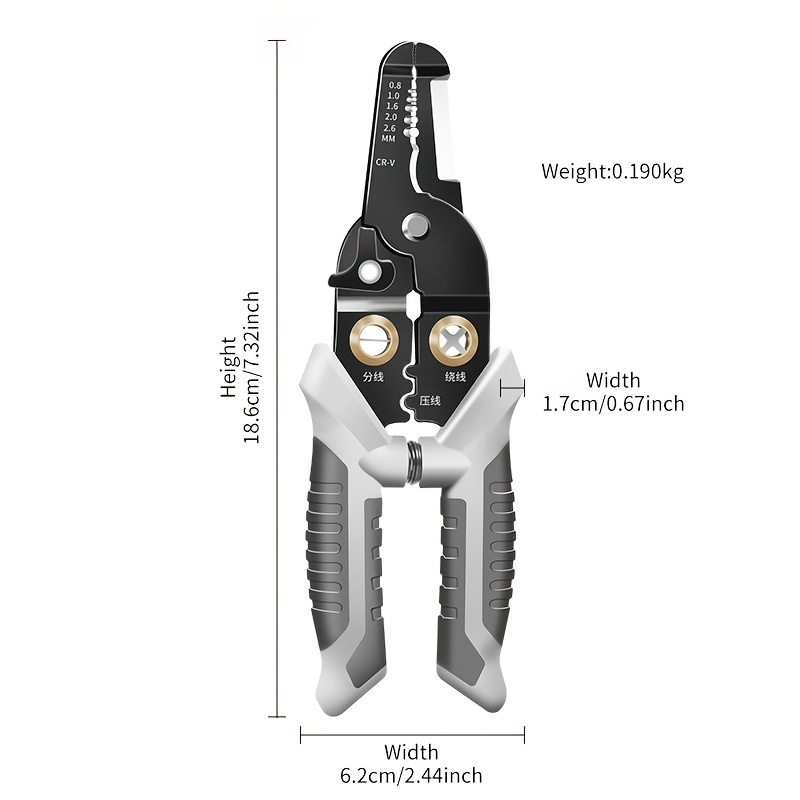 Wire Stripper Iron Copper Wire Cutter Cable Cutter Wire Crimping