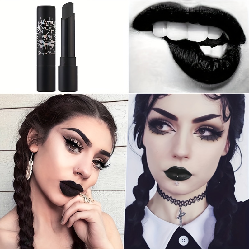 Halloween Makeup Gothic Lipstick Dramatic Makeup Black Green