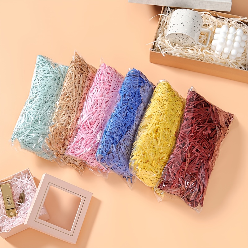 Crinkle Shredded Color Paper Filler Box Stuffing for Gift Wrapping, Crafts,  Basket Filling, Confetti, Packaging & Shipping 1 Lb 