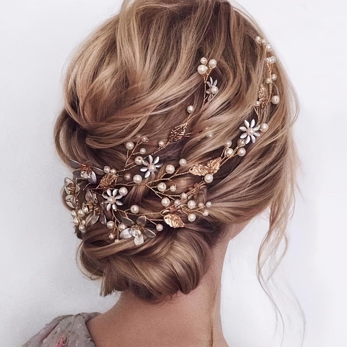 Peine para el pelo de boda con diseño de flores y hojas de cristal, tocados  de novia con diamantes de imitación, peinetas laterales para dama de