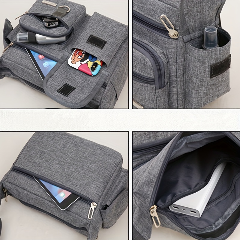 Bolso Bandolera Lona Hombres Múltiples Bolsillos Kit - Temu Spain