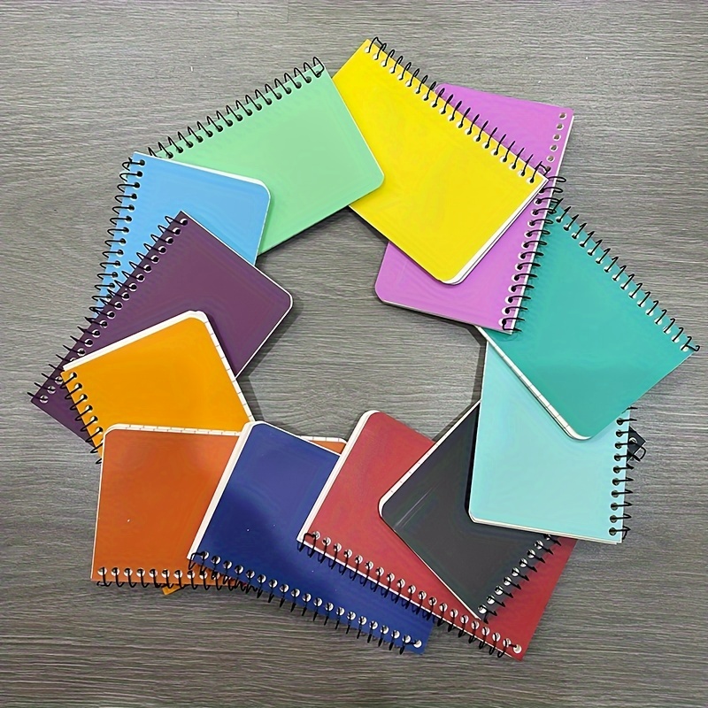 

12 Pack Of Plain Pocket Memo Spiral Notebooks, 60 Pages Each, Perfect For Daily Planning And Notes - Suitable For Teens