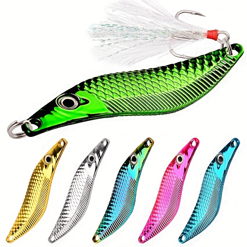 

Catch Bigger Fish With These Metal Vib Leech Spinners Spoon Lures!