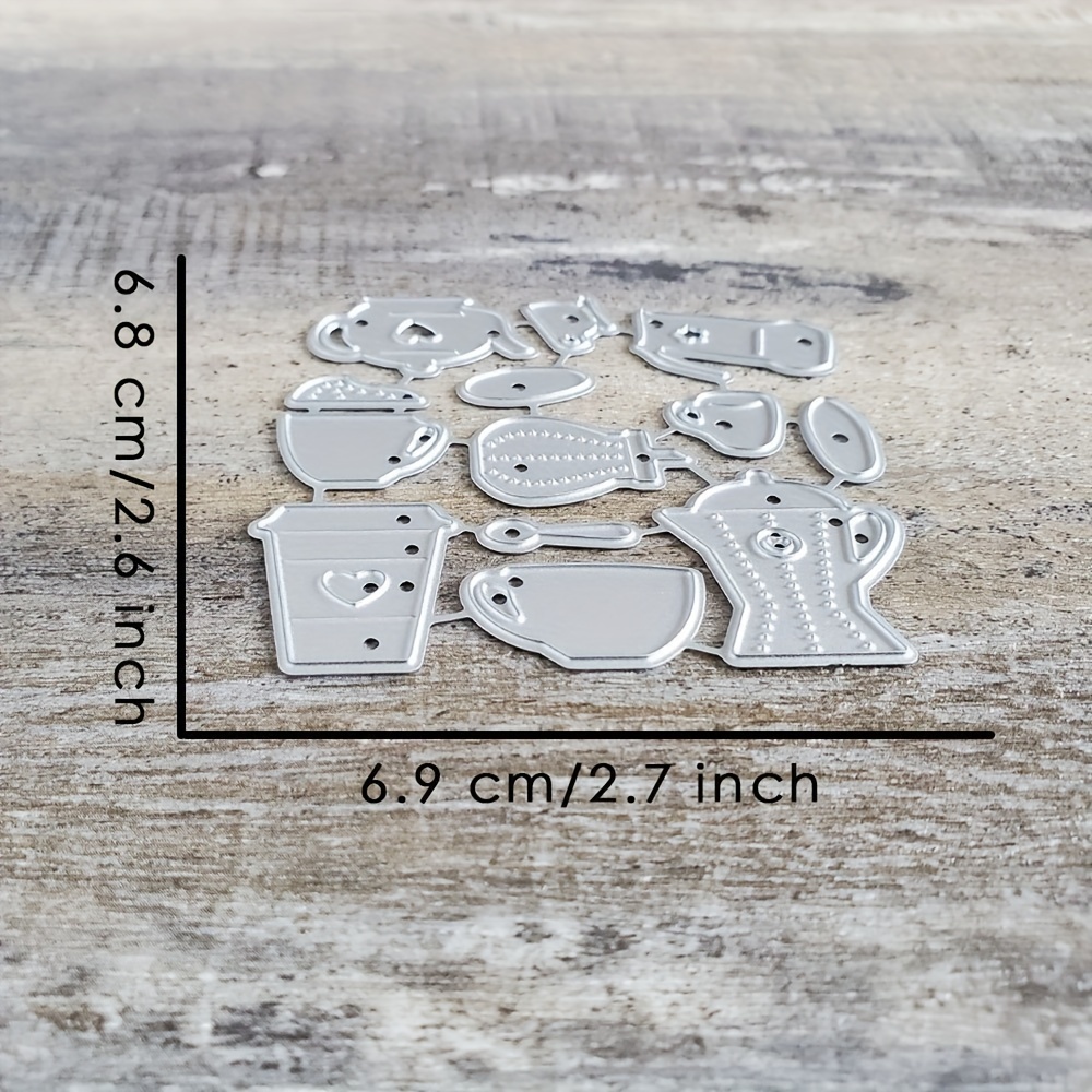 Catlove Coffee Cup Metal Cutting Dies Scrapbooking Mold Knife Stencil Die Cuts Card Making Diy Craft Embossing New Dies