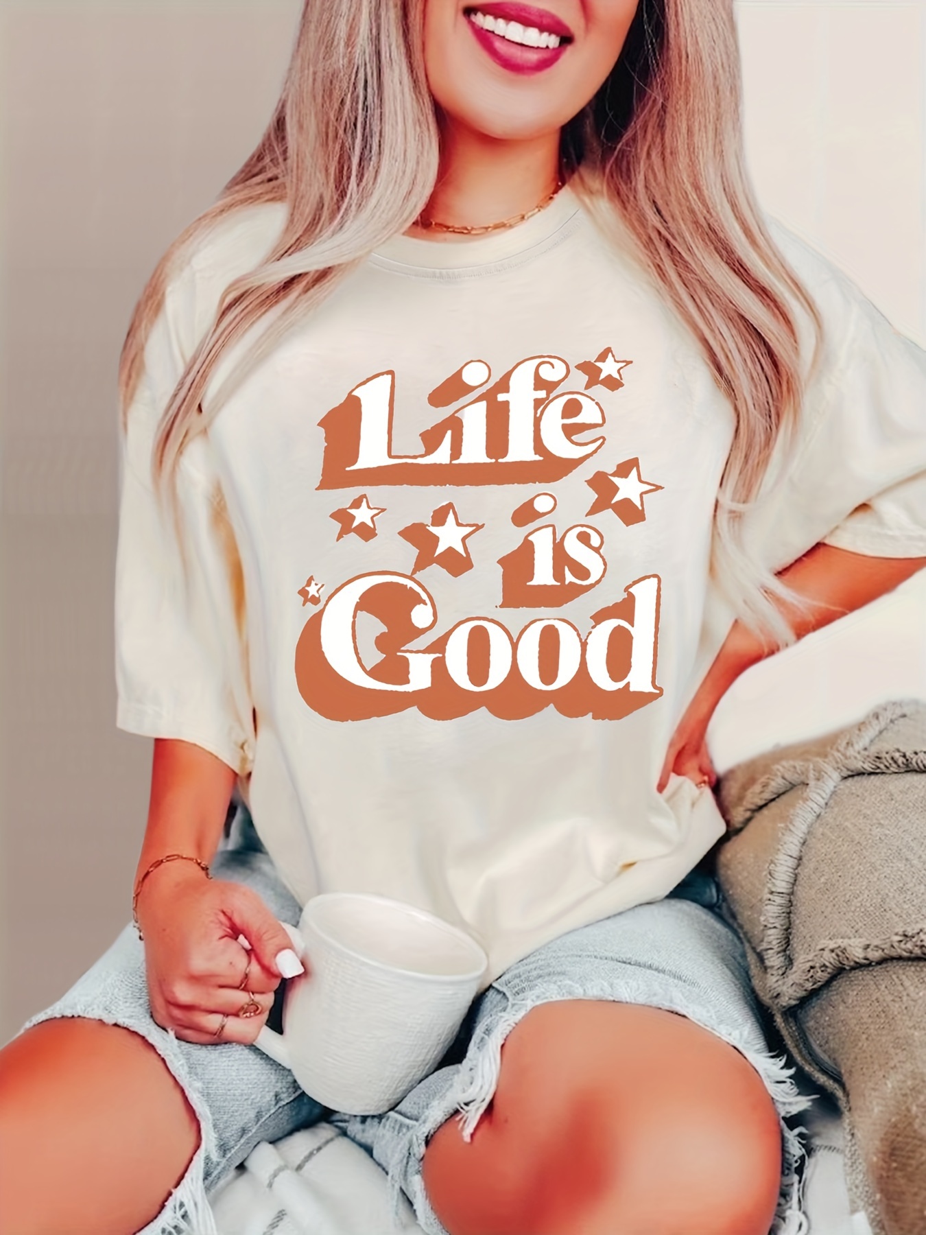 Camiseta mujer Life is good