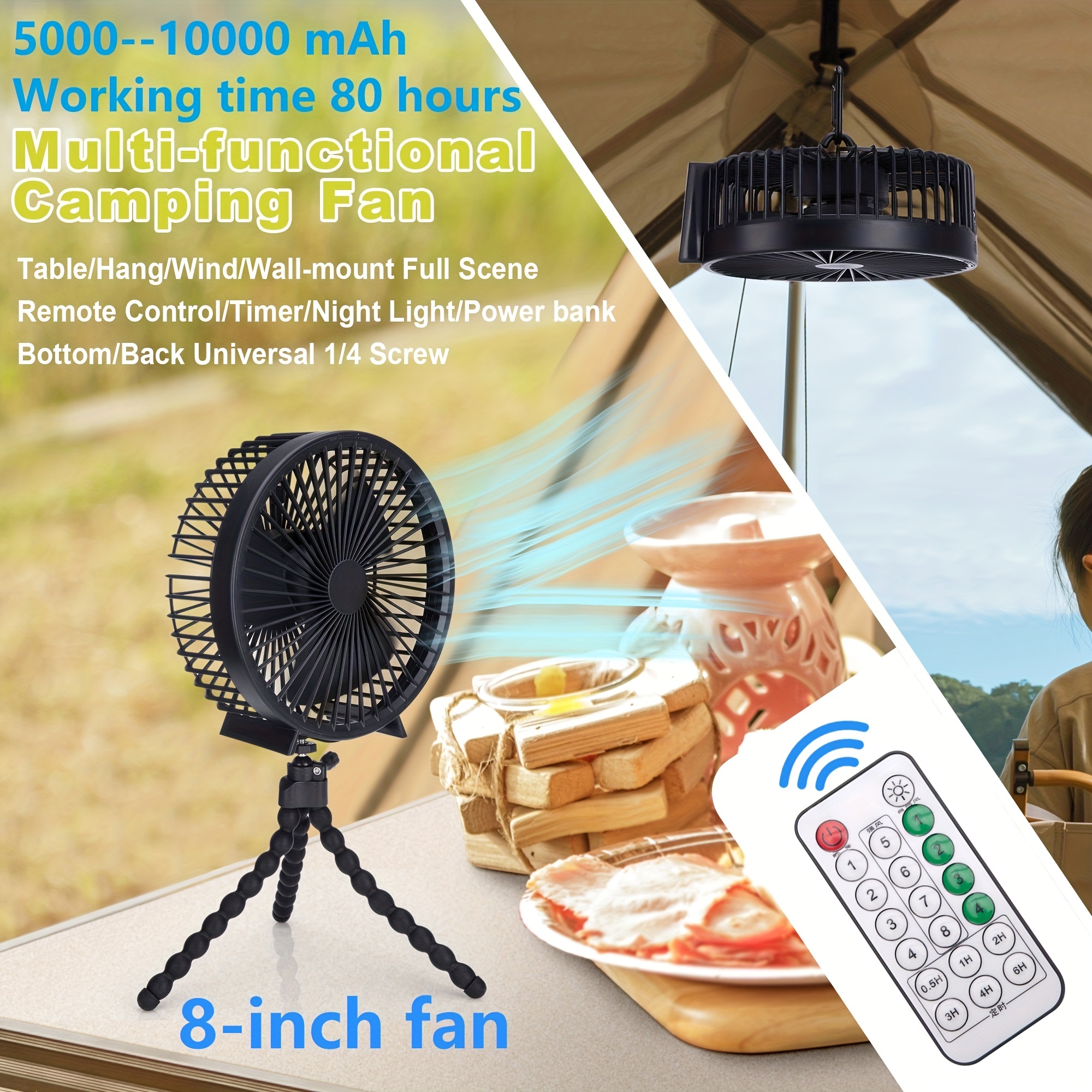 Summer Portable Fan 720 Degree Angle Adjustable Mini - Temu United