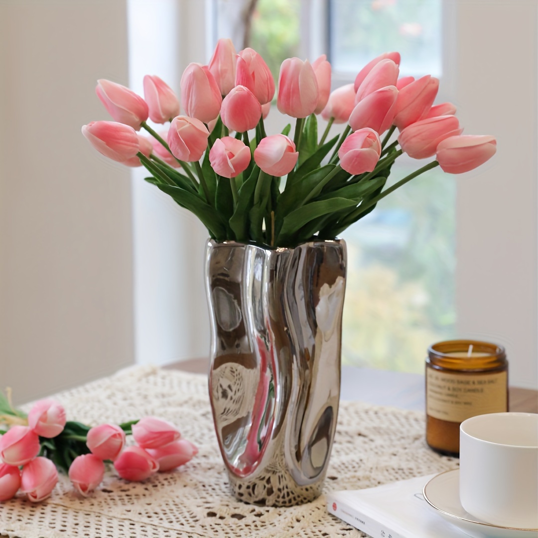 12pcs Tulipanes Artificiales Flores Simuladas Diy - Temu