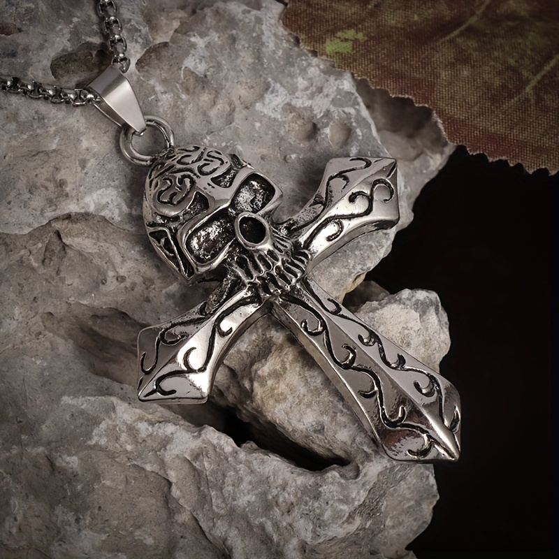 Gothic Cross Necklace Ren Faire Costume Goth Jewelry Victorian Goth Necklace  Cross Pendant Esoteric Goth 90s Jewelry Gift Idea - Etsy