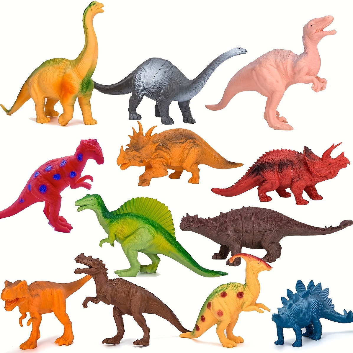Dinosaur Toys for Kids Toys - 12 7-Inch Realistic Dinosaurs Figures with  Storage Box | Kids Dinosaur Toys | Toddler Dinosaur Toy | Dinosaur Toys for