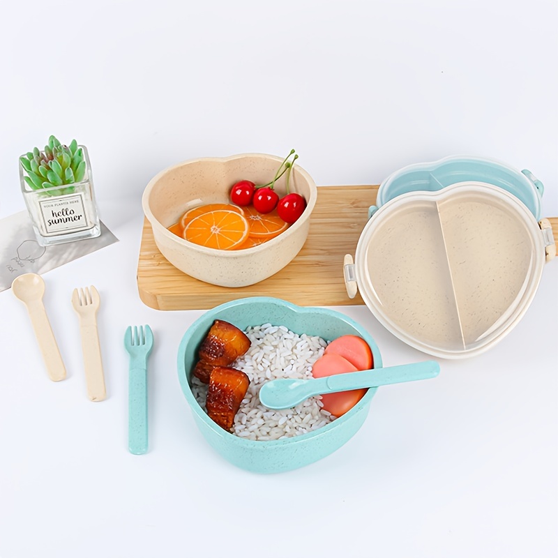 1pc Thermal Insulated Bento Box With Plastic Outer Case And Stainless Steel  Inner Bowl, Comes With Spoon And Chopsticks, Great For Students And Office  Workers