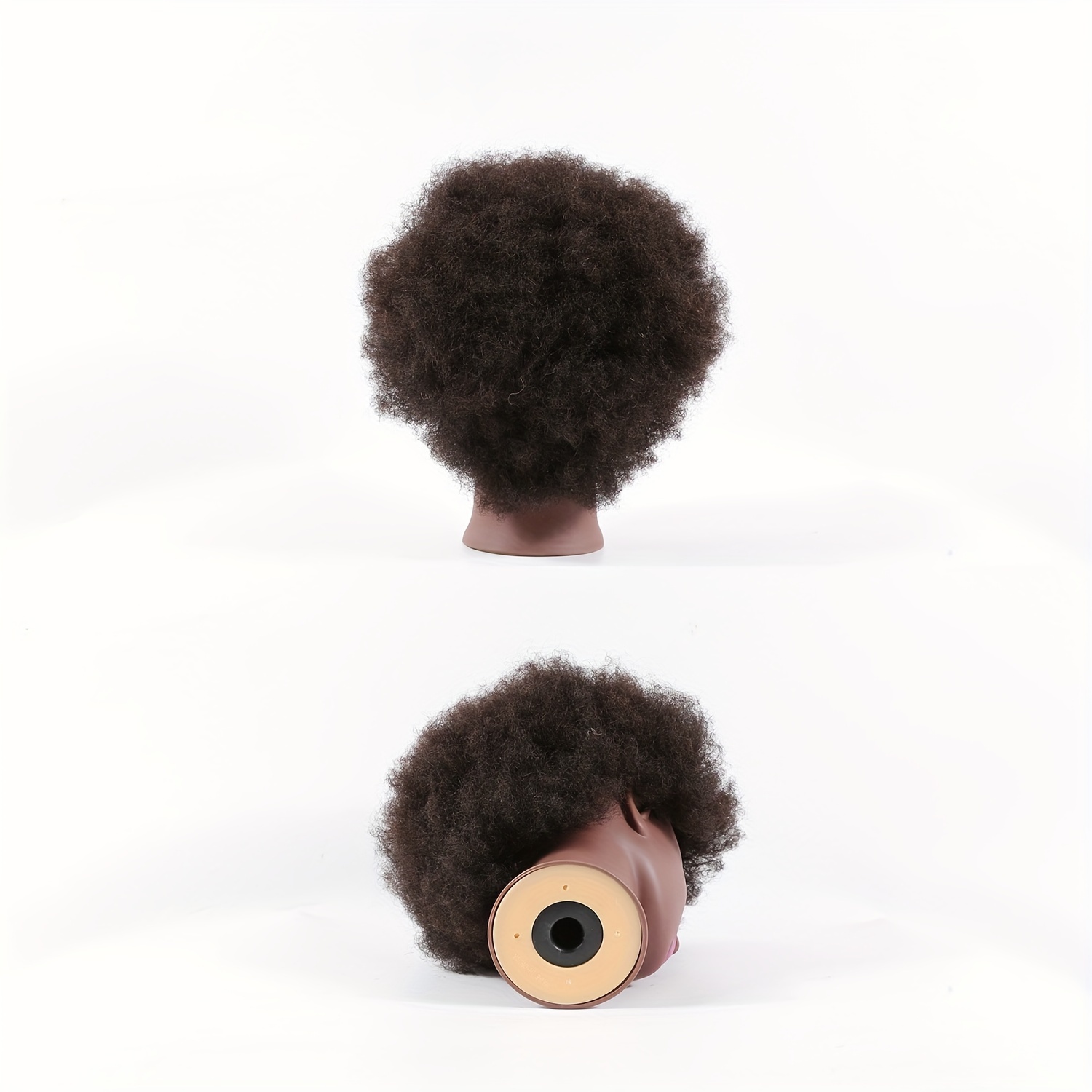 Mannequin Head 100% Real Hair Afro, Hairdresser Training Head, Manikin  Dolls Head For Practicing Cornrows And Braids (table Clamp Stand Included)