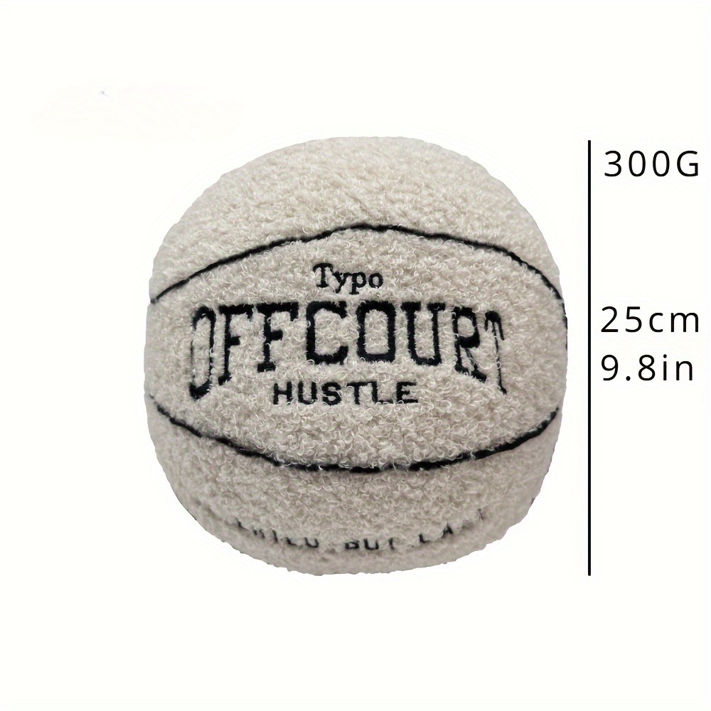 Offcourt Basketball Plush Pillow Fun Basketball Shaped Temu