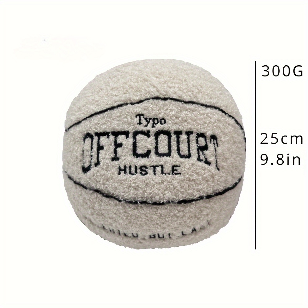 Offcourt Basketball Plush Pillow Fun Basketball Shaped Temu