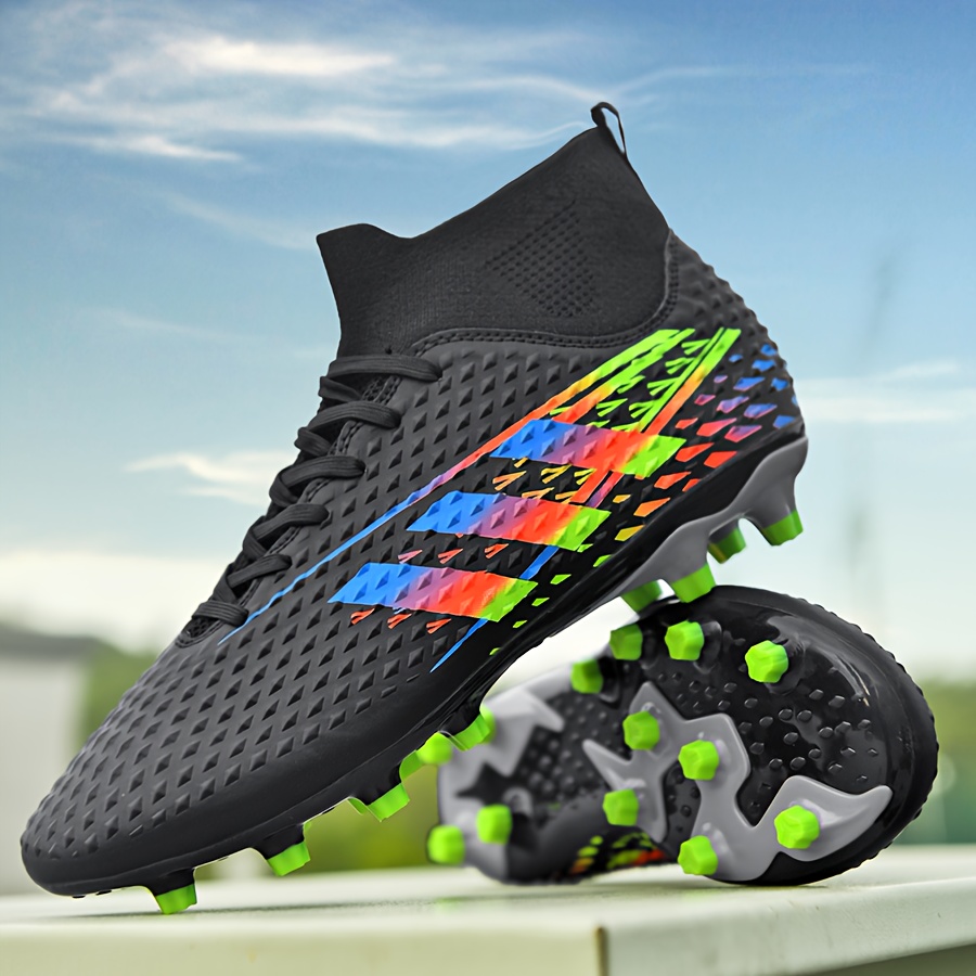 Professional Soccer Cleats Spike High top Football Shoes - Temu Canada