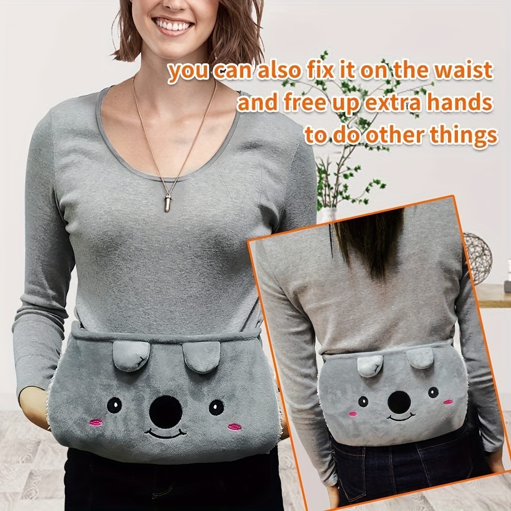 1pc Rechargeable Hot Water Bottle, Electric Warm Baby & Hand Warmer,  Anti-explosion With Removable Cover, Hot Water Bag & Waist Belt