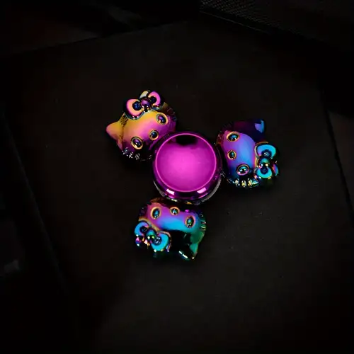 1~10PCS Spinner Fidget Toy Fingertip Spin Top Luminous in the Dark Cartoon  Kawaii Mechanical Gyro Stress Relief Toys Fidget