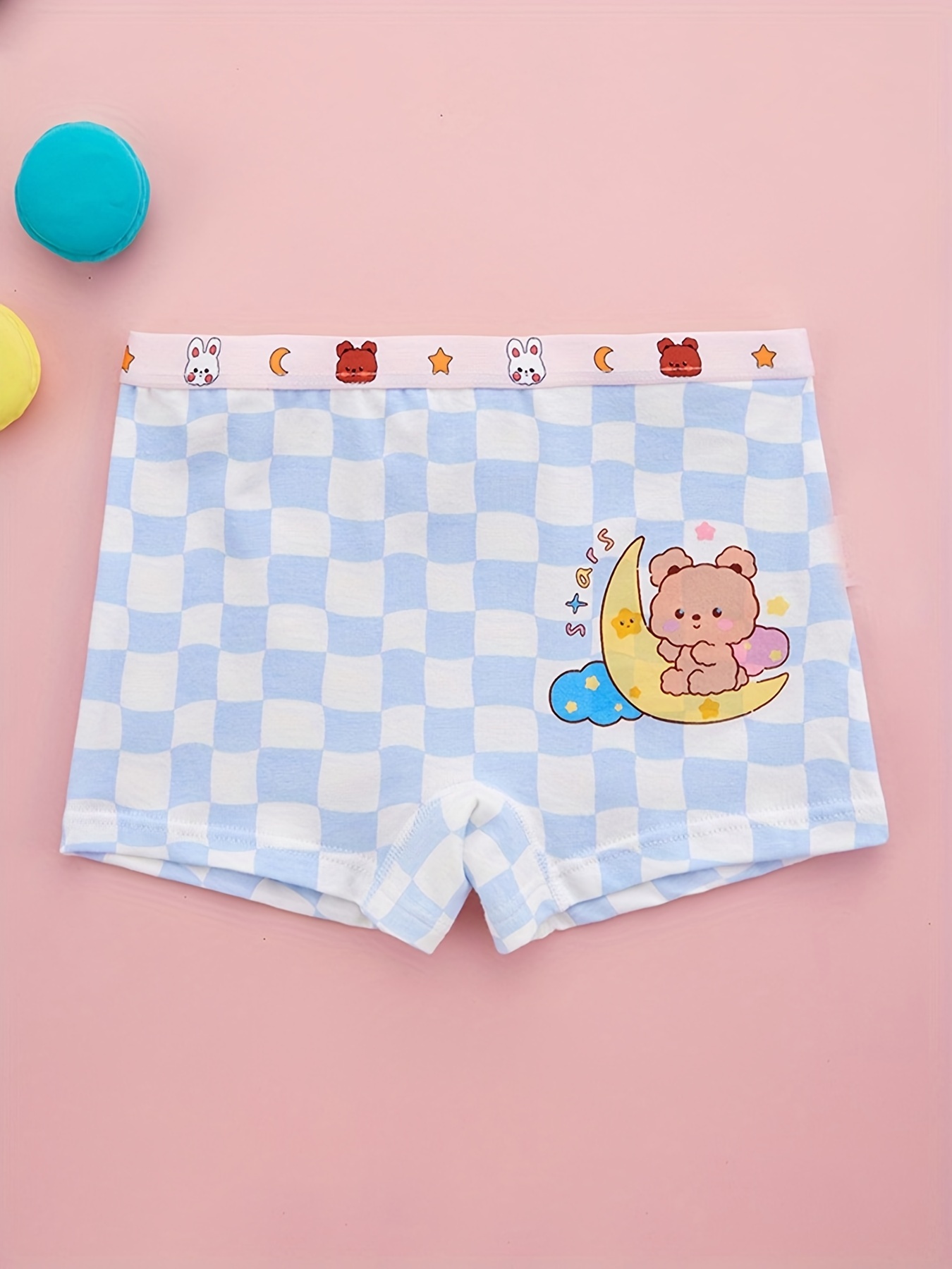 MOQ 2PCS Painted Printing Cartoon Underwear For Girls,Girls Boxer