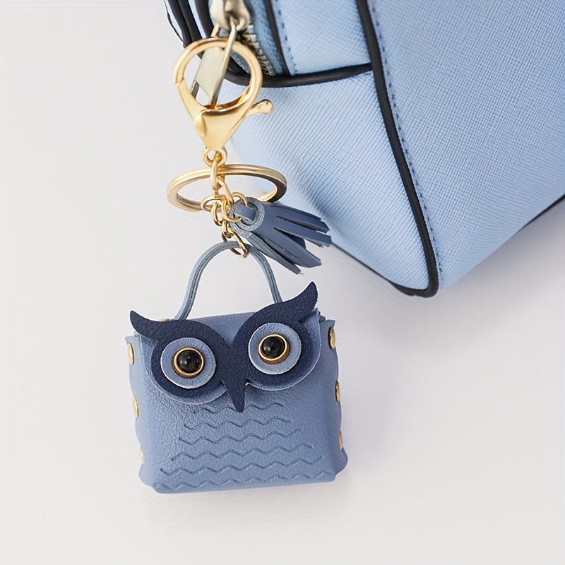 Kate Spade owl keychain key fob