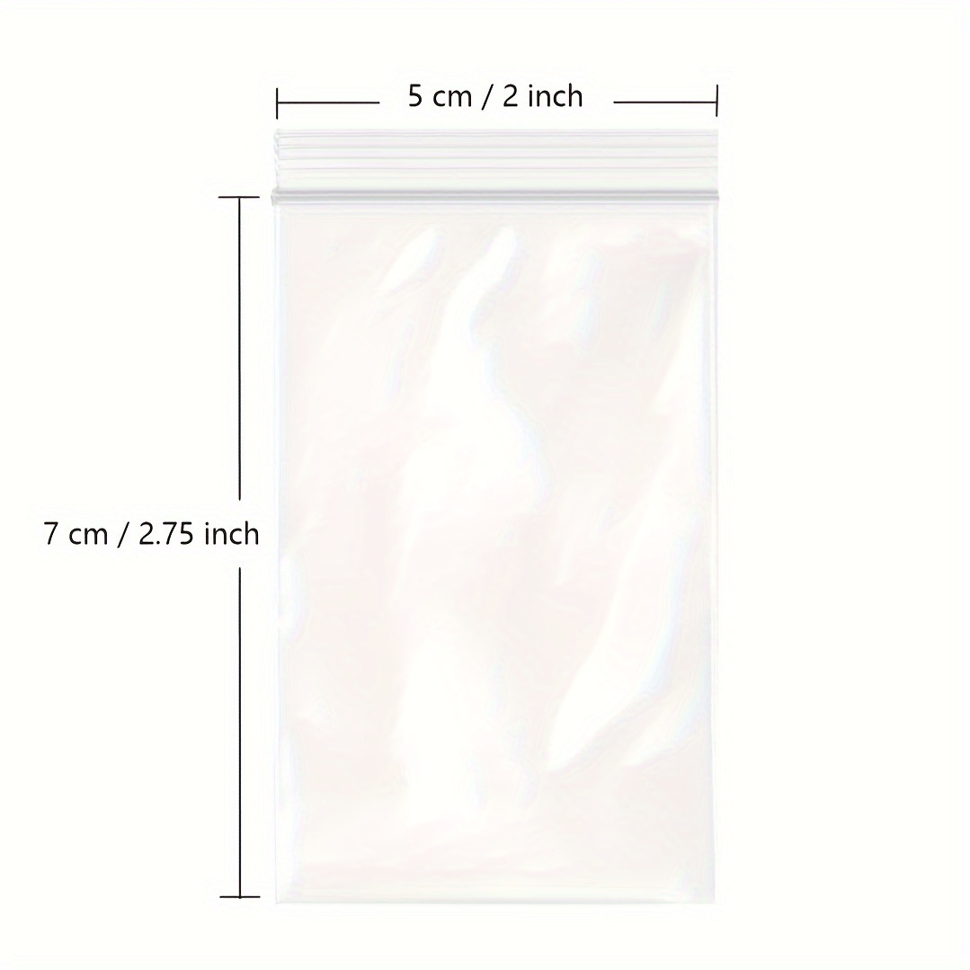 500 piezas pequeña bolsa Ziplock bolsa de plástico transparente resellable  2x3 - Temu