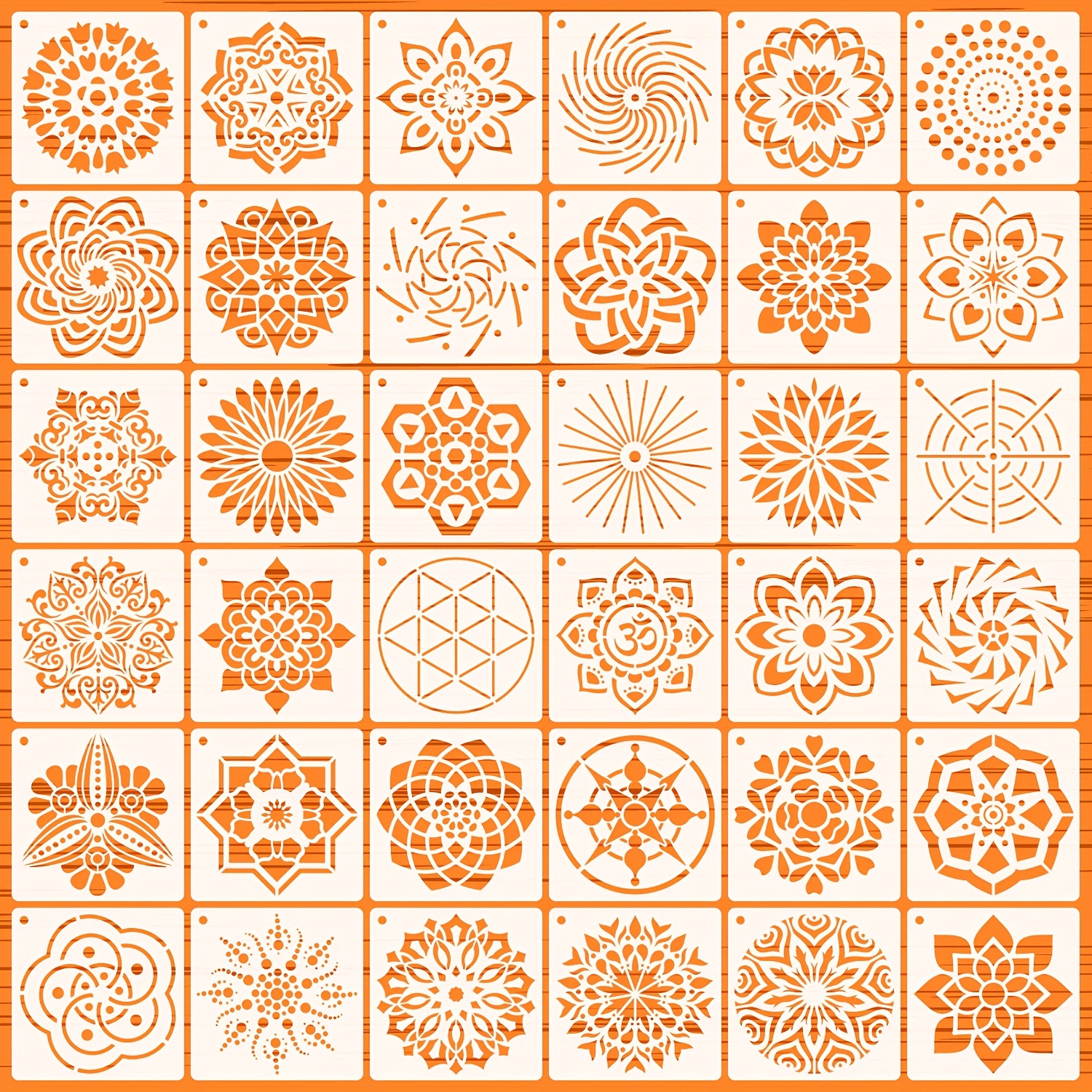 Reusable Stencils Mandala Stencils Mandala Dot - Temu