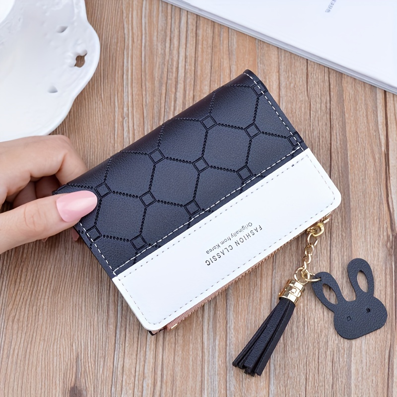 Fashion Large Capacity Long Wallet, Zipper Around Credit Card Holder,  Women's Cute Clutch & Card Organizer - Temu