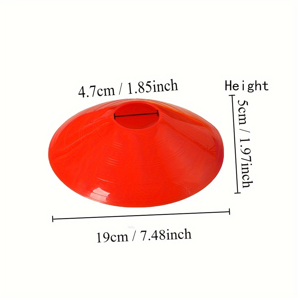 5 10 20 50pcs pe football training equipment thickened round mouth logo discs suitable for outdoor sports details 1