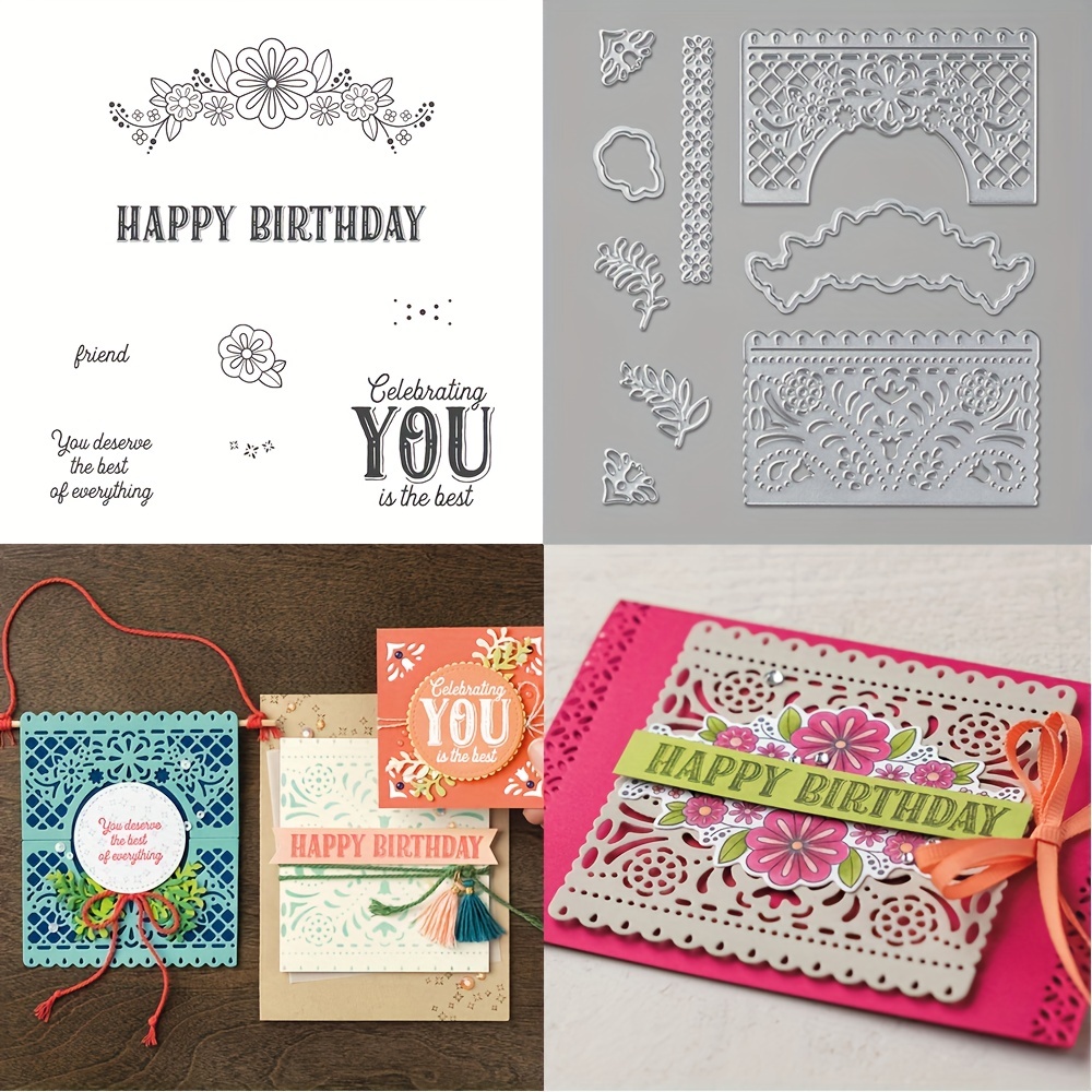 Happy Birthday Stamps For Diy Scrapbooking Album Card Making - Temu United  Arab Emirates