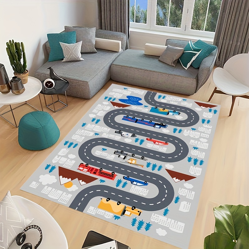 Children's Educational Traffic Game Map Play Mat Kids Carpet - Temu