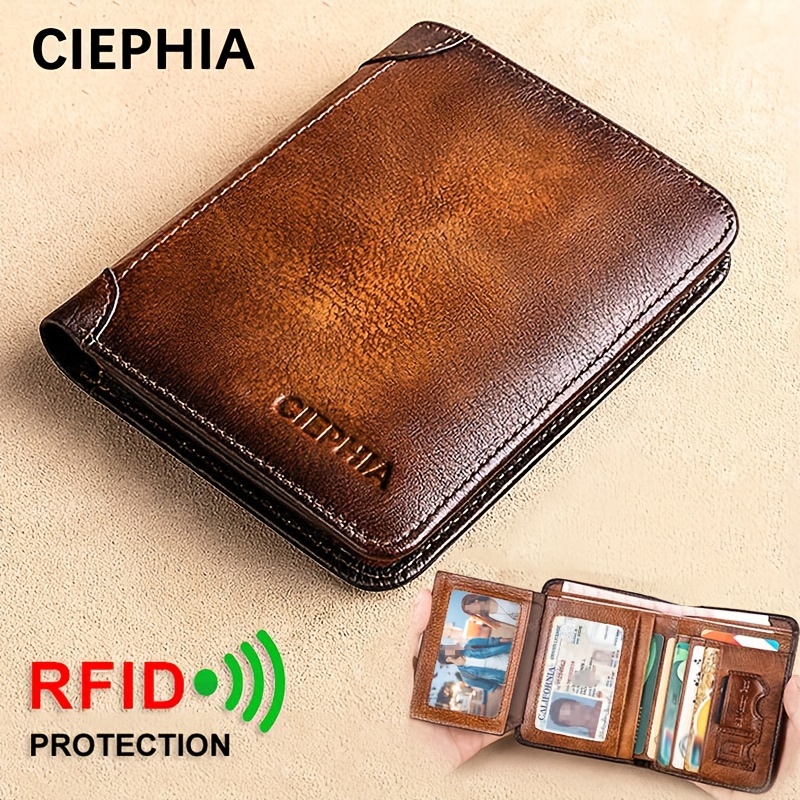 Men Wallet RFID Blocking Purses Credit Card Holder Wallets Designer Money  Luxury