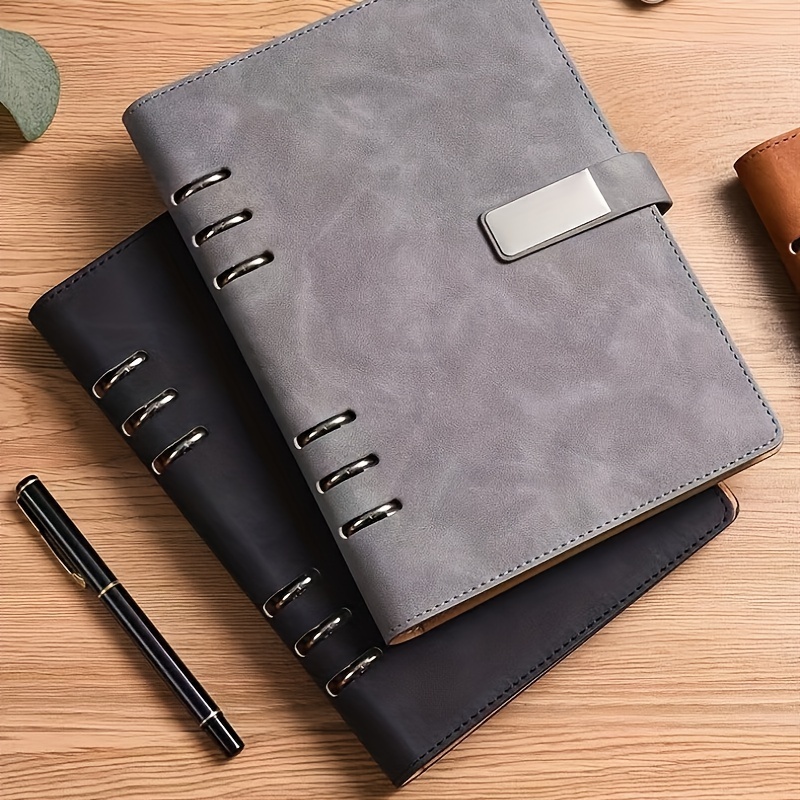 Creative Black Paper Magnetic Buckle Notebook Perfect For - Temu