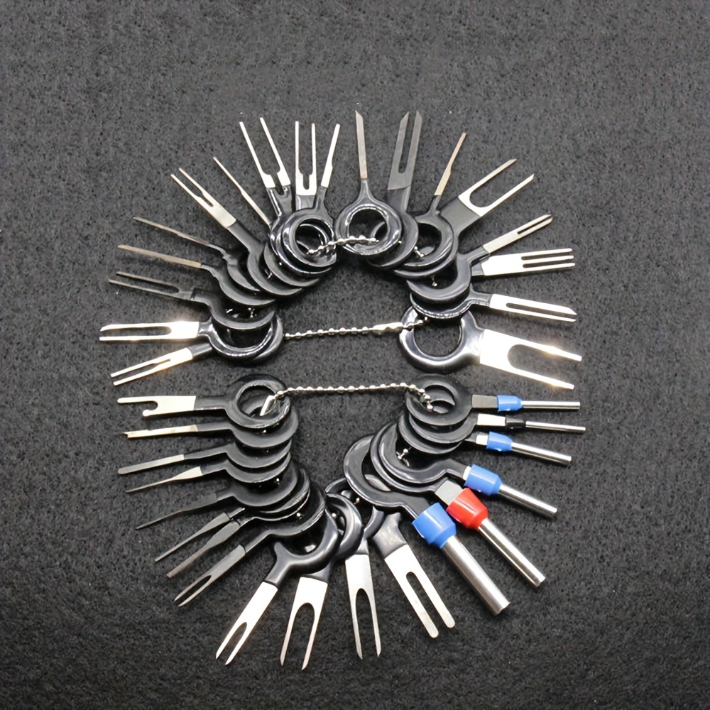 Car Terminal Removal Electrical Wiring Crimp Connector Pin Extractor Kit  Terminal Repair Hand Tools,78 PCS