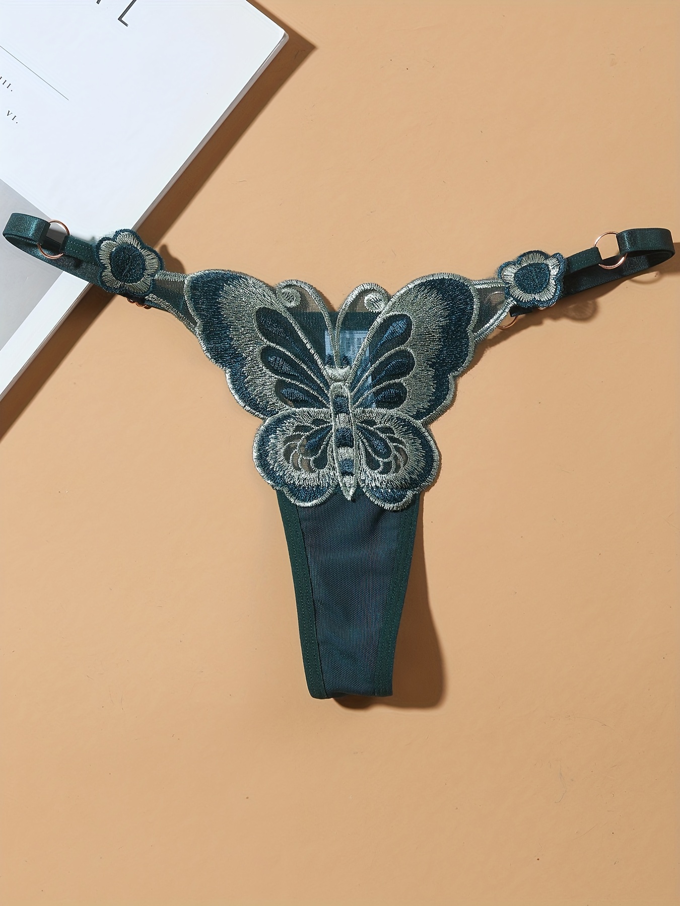 Butterfly Lace Thong Panty
