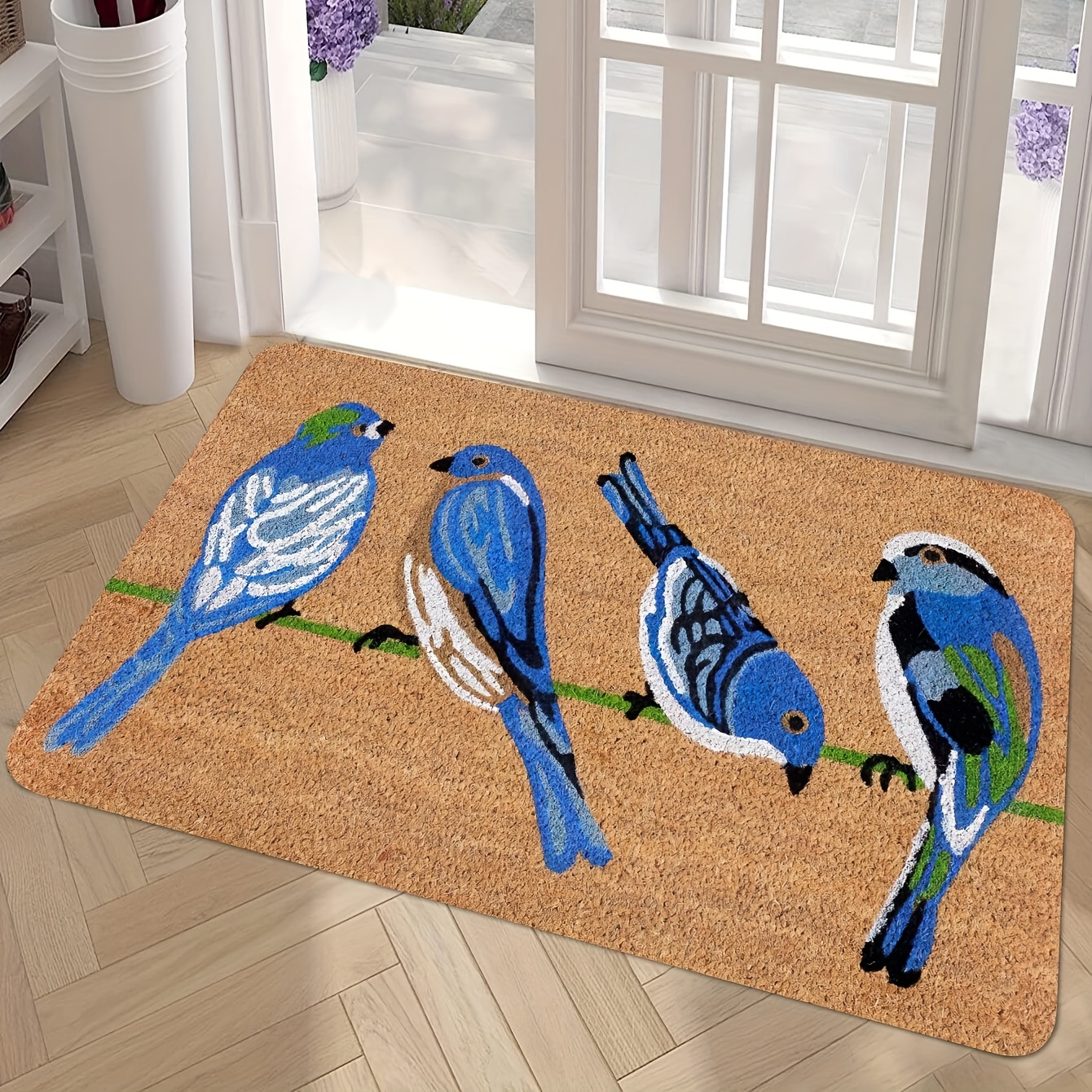 Colorful Bird Branch Square Door Mat Indoor Entrance, Tree Birds Animal Non  Slip Absorbent Doormats, Wear Resistant Floor Mats Area Rugs For Home  Kitchen Patio, Thanksgiving Christmas Home Decor - Temu