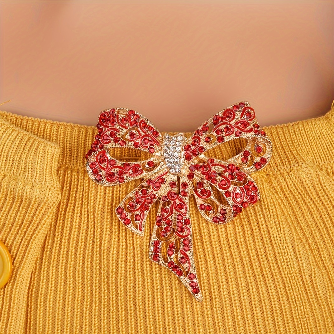 Bedazzled Bow Pin